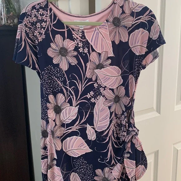 chinese dress ladies Milla Women's Dainty Pink A-Line Maxi Dress with blue-flowered Pattern main image 1